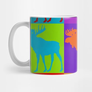 Moose Pop Art Best Selling Retro Animal Vintage Design Gift Idea Lover Mug